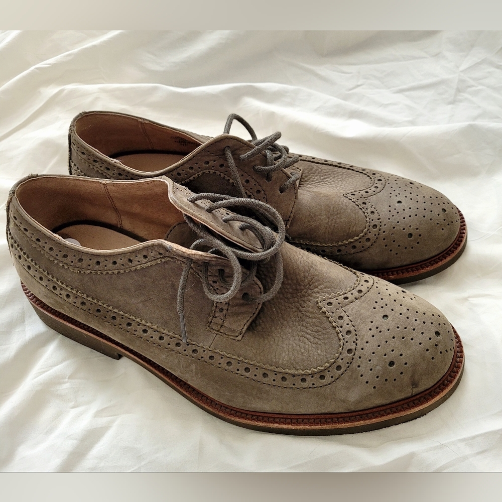 POLO RALPH LAUREN Oxford Lace up 8D Torrington Suede Wingtip Derby Shoes…